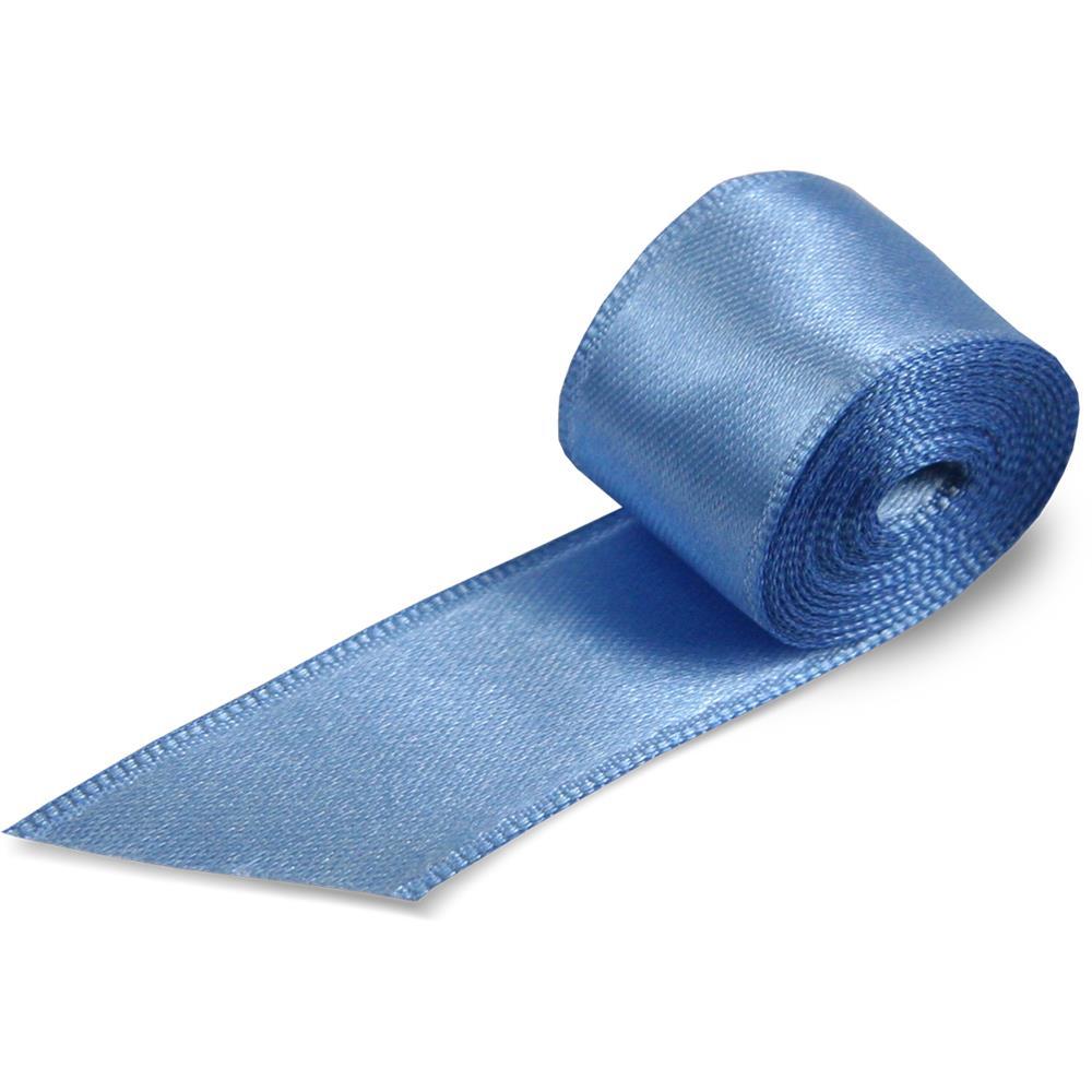 20mm Ocean Blue Double Sided Satin Ribbon - 337 - 50m Roll - New ...