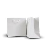 Cancelled - Ice MATTE Junior: WHITE ROPE HANDLE 21.5cm (W) x 21.5cm (H) + 11.5cm (G) - Carton of 100