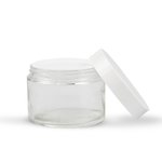 Cancelled - 250ml Clear Round Glass Jar with White Bakelite Lid & Caska Seal
