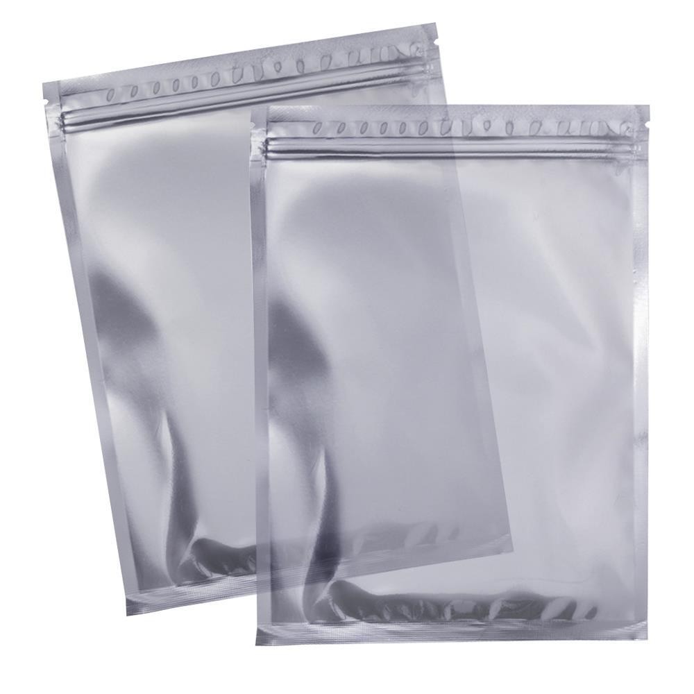 100pcs Stand PET Transparent Plastic Zip Lock Bags - Food Grade