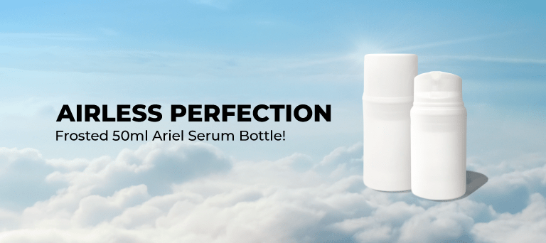 Airless Perfection: Frosted 50ml Ariel Serum Bottle