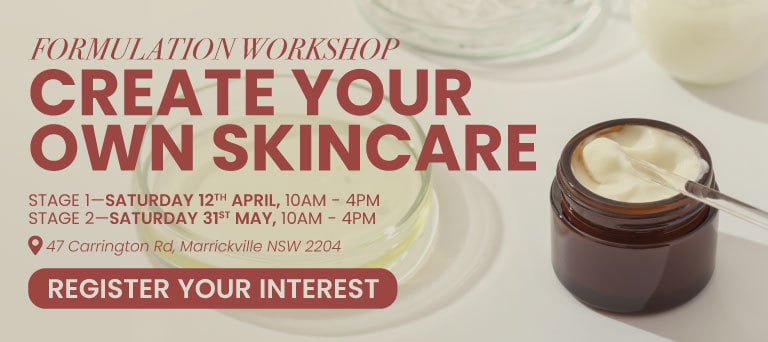 Create your own skincare workshops