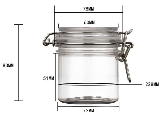 200ml PET Kilner Jar